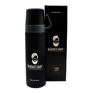 GARRAFA C/2 TAMPA XICARA 500ML BARBER SHOP ZONA CRIATIVA