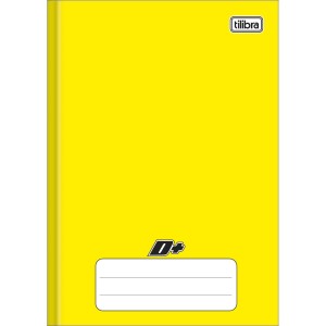 CADERNO BROCHURA CAPA DURA 1/4 AMARELO 96 FLS D+ TILIBRA