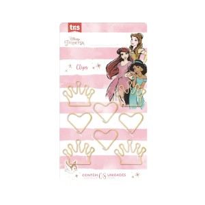 CLIPS PRINCESAS GOLD CART C/8 TRIS