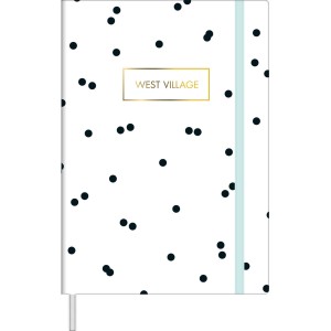 CADERNO CD SEM PAUTA FITTO 80FLS  WEST VILLAGE 103x146 P TILIBRA