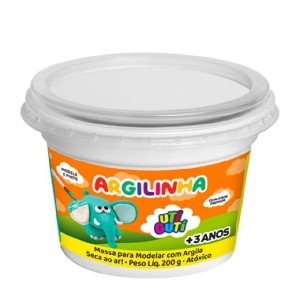 ARGILINHA MASSA DE MODELAR COM ARGILA 200G UTIGUTI