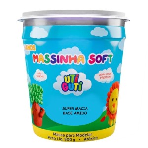 MASSINHA DE MODELAR SOFT 500G LARANJA UTI GUTI