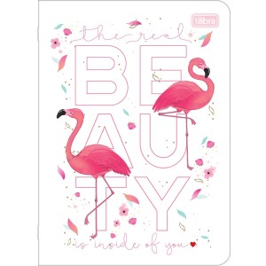 CADERNO GRAMPEADO FLEXÍVEL ALOHA 32 FOLHAS TILIBRA