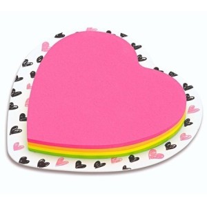 NOTAS AUTOADESIVAS POP OFFICE  LOVE 4C 100 UNIDS TRIS