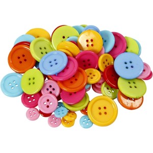 BOTÕES COLORIDOS 20MM C/ 5 UNIDS