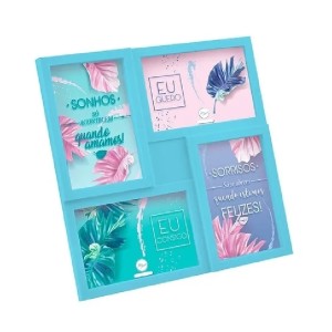 PAINEL PARA 4 FOTOS 10X15 EU CONSIGO SORTIDO