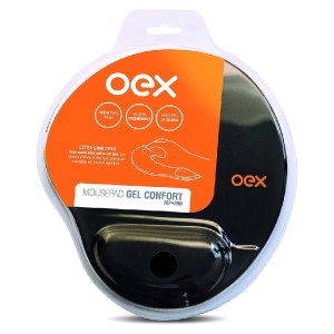 MOUSEPAD C/ APOIO DE PULSO PRETO OEX