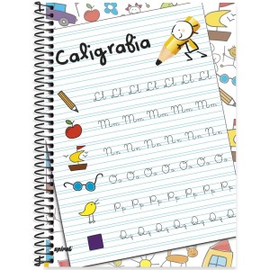 CADERNO ESPIRAL UNIV CALIGRAFIA 96FLS SPIRAL