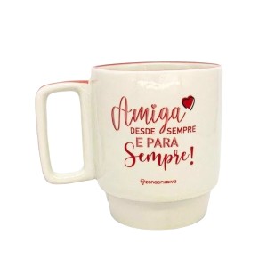 CANECA TINA 400ML AMIGA DESDE SEMPRE ZONA CRIATIVA