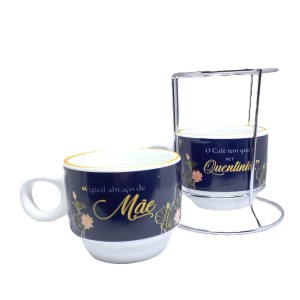 KIT XÍCARAS 2PCS ABRAÇO DE MÃE ZONA CRIATIVA