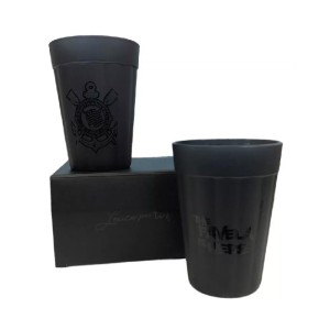 JOGO COPO VIDRO 2PCS 190ML CORINTHIANS