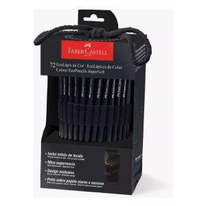 ESTOJO DE TECIDO 72 ECOLÁPIS SUPERSOFT FABER CASTELL