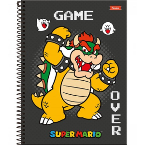 CADERNO 1/4 CAPA DURA SUPER MARIO FORONI