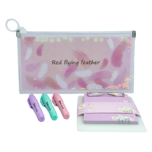 KIT MINI ESTRELA  MINI PASTA + BLOQUINHO + 3 MINI MARCADORES