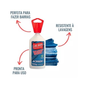 COLA JEANS P/ TECIDOS GROSSOS 100G ACRILEX