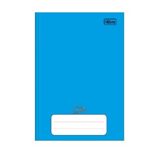 CADERNO BROCHURA CAPA DURA 1/4 AZUL 96 FLS D+ TILIBRA