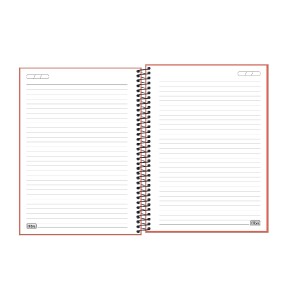 CADERNO ESPIRAL UNIV 10M NEON LARANJA 160FLS TILIBRA