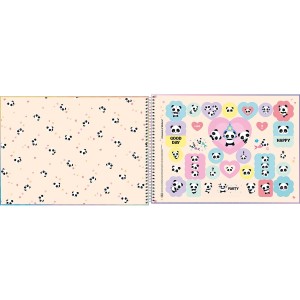 CADERNO CARTOGRAFIA ESPIRAL CD LOVELY FRIEND 80 FLS TILIBRA