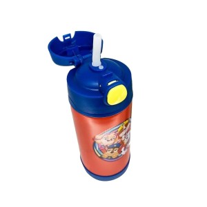 GARRAFA CLICK COM CANUDO 300ML PAW PATROL ZONA CRIATIVA