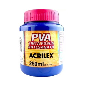 TINTA PVA FOSCA 250ML AZUL TURQUESA 501 ACRILEX