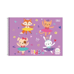 CADERNO ESPIRAL CD CARTOGRAFIA SAPECA FEMININO 48FLS TILIBRA