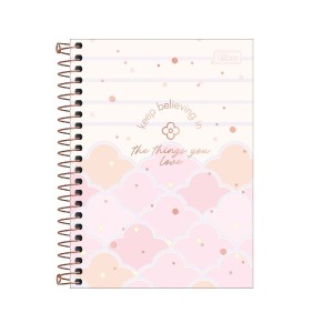 CADERNETA ESPIRAL CAPA DURA 1/8 SOHO 80 FOLHAS TILIBRA