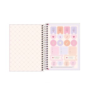 CADERNETA ESPIRAL CAPA DURA 1/8 SOHO 80 FOLHAS TILIBRA