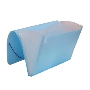 PASTA SANFONADA A4 BREEZE 12 DIVISÓRIAS AZUL PASTEL DAC