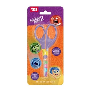 TESOURA ESCOLAR LÂMINA DECORADA 13CM DIVERTIDAMENTE TRIS