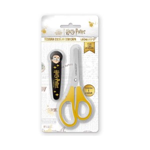 TESOURA ESCOLAR ESTAMPA COM CAPA HARRY POTTER LEOARTE