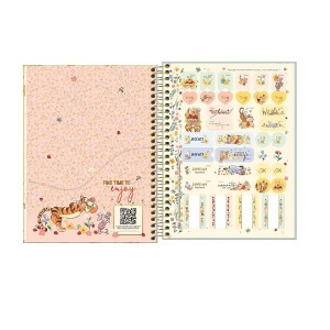 CADERNO ESPIRAL CAPA DURA COLEGIAL 1M POOH 80 FOLHAS TILIBRA