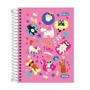 AGENDA ESPIRAL DIÁRIA D+ FEMININA M4 TILIBRA