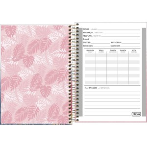 CADERNO ESPIRAL CAPA DURA 1/4 ALOHA 80 FOLHAS TILIBRA