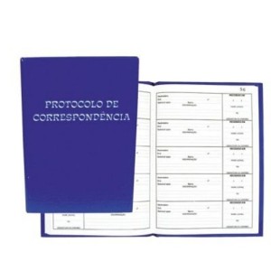 LIVRO DE PROTOCOLO DE CORRESPONDÊNCIA COM 100 FOLHAS TAMOIO