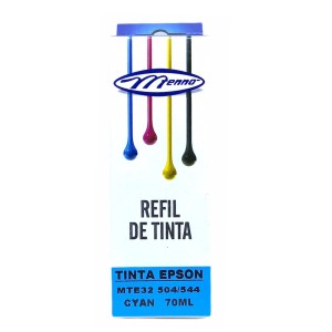 REFIL DE TINTA COMPATIVEL EPSON 504/544 CYAN 70ML MENNO