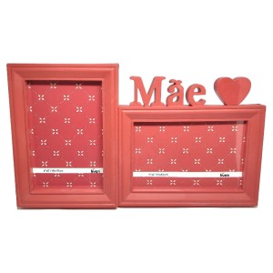 PORTA RETRATO 2 FOTOS MÃE - PLANETA